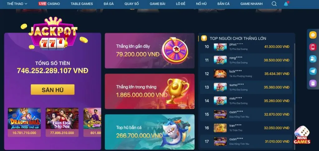 Khuyến mãi hoàn trả hàng tuần 7777x link vào